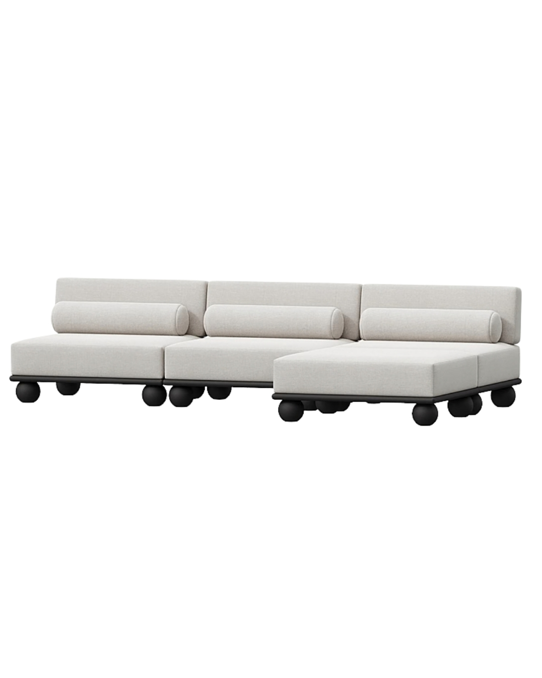 Callan three seater L shape sectional sofa
