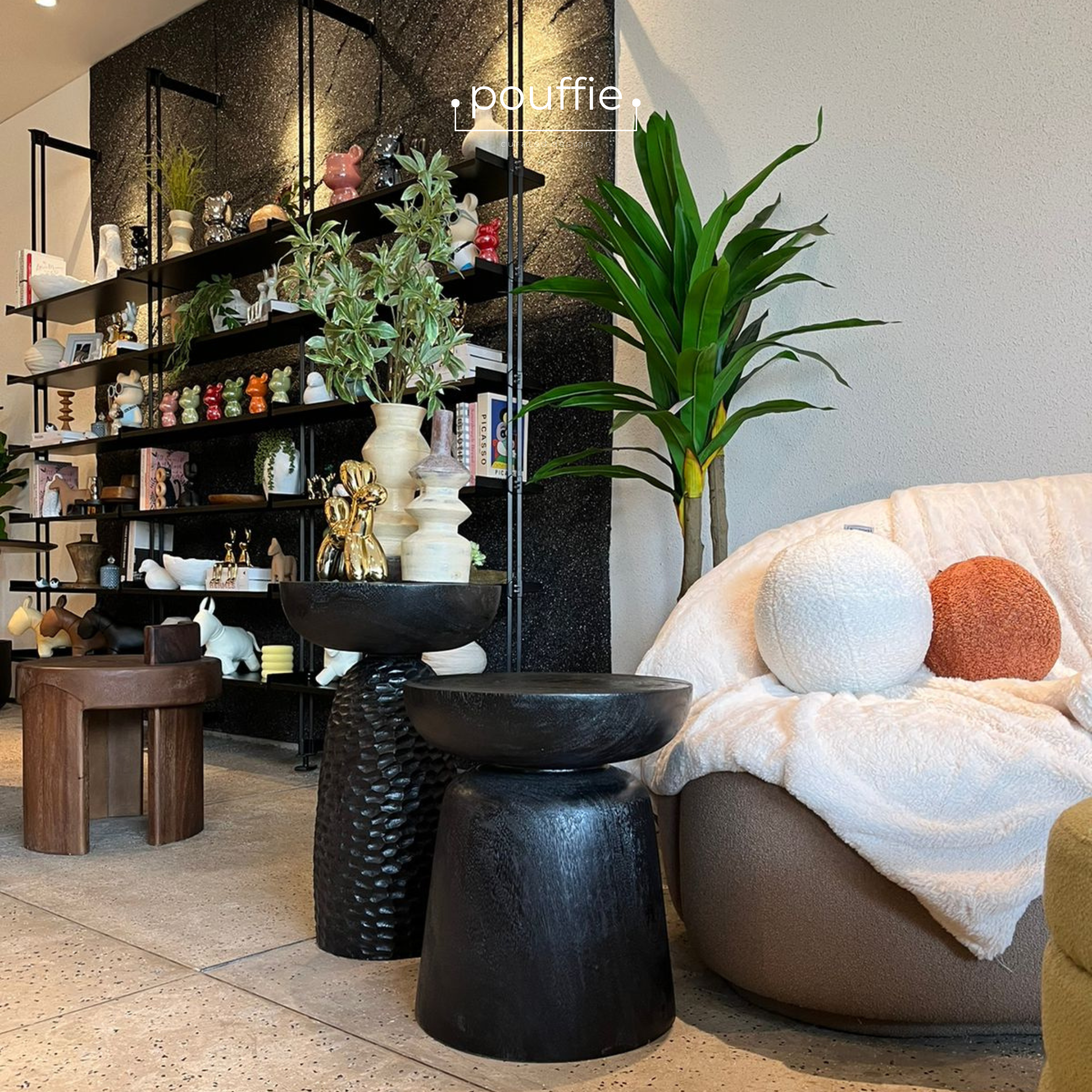 Pouffie furniture showroom interior at Indonesia Design District PIK 2